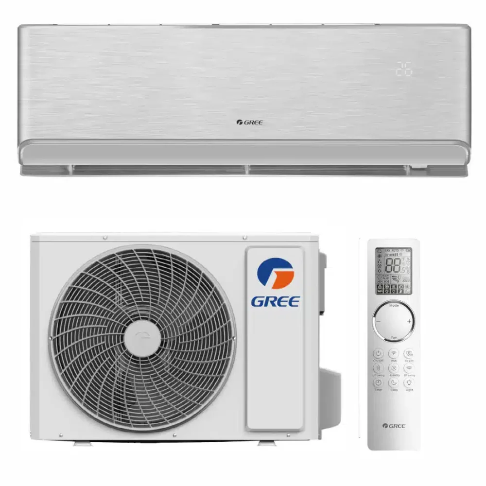 Gree klima uređaj AIRY, GWH12AVCXD-K6DNA1A/I S/GWH12AVCXD-K6DNA1A/O, srebrni 3,51 kW